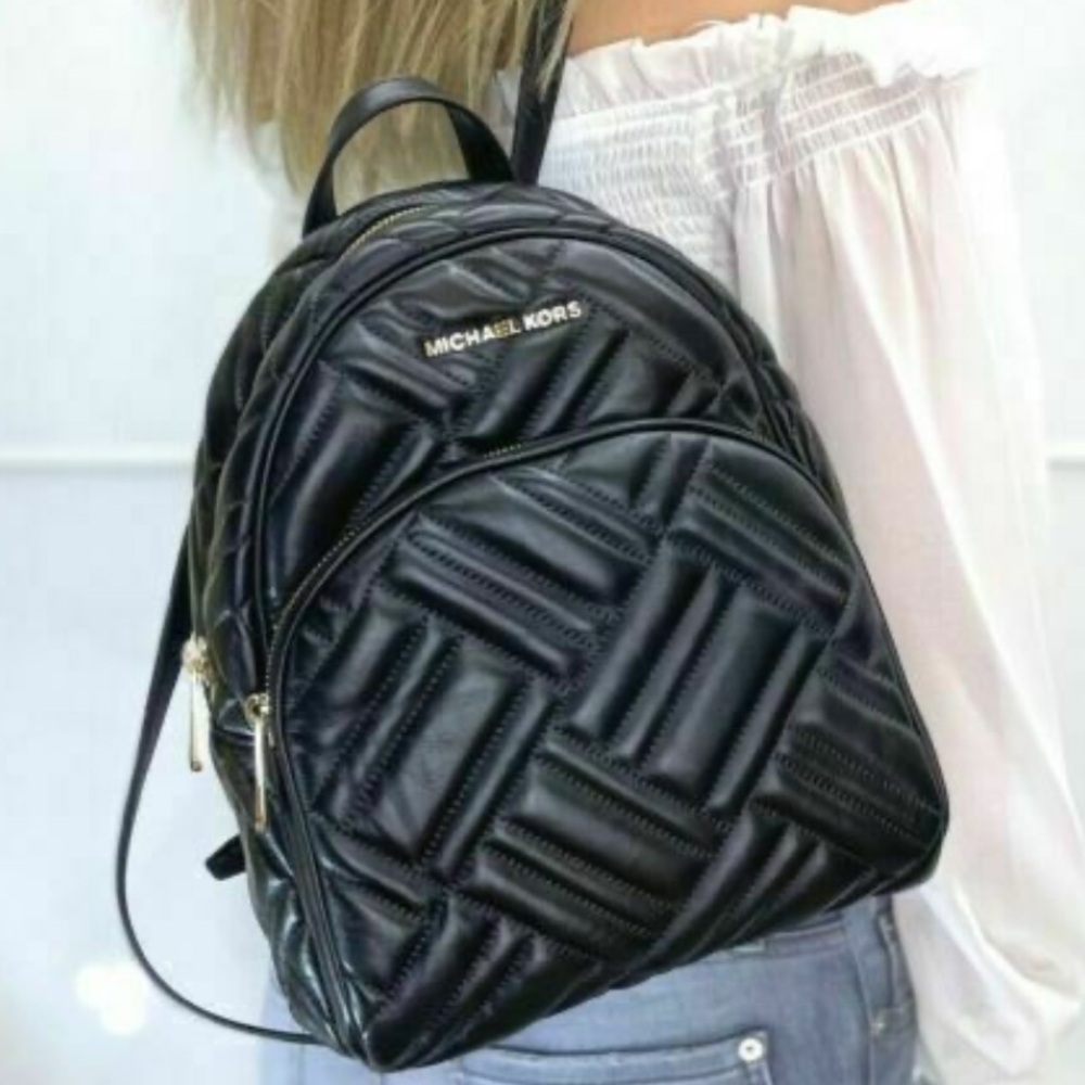 MICHAEL KORS Abbey Medium Quilted Leather Backpack - Picture 2 of 13